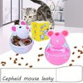 Interactive Cat Toy - Mouse Shaped Tumbler For Food Dispensing And Puzzle Play