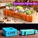 1pc Vintage Rectangular/square Wooden Succulent Planter Box Garden Flower Plants Pot Wooden Plant Pot Home Decorative Plant Pots