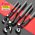 Water Pump Pliers Quick-release Plumbing Pliers Pipe Wrench Adjustable Water Pipe Clamp Pliers Household Hand Tools Multi-functional Kitchen Sink Spanner Wrench That Defend Bath