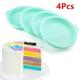 4pcs, Silicone Layered Cake Molds (6''/8''), Round Shape Silicone Bread Pan, Toast Bread Molds, Cake Tray Moulds, Non-stick Baking Tools, Kitchen Gadgets, Kitchen Accessories, Home Kitchen Items