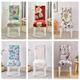1pc Elegant Flower Printed Elastic Dining Chair Covers - Protect Your Furniture And Add A Touch Of Style To Your Home Decor