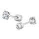 1 Pair Titanium Steel Earrings For Men, Clean Zircon Earrings Jewelry