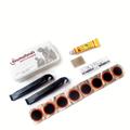 Complete Mountain Repair Kit - Includes Patches, Tire , Grinding Film, Crowbar, And Multifunctional Tools For Easy Cycling Repairs And Maintenance