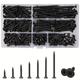 105/230pcs M3.5 Black Cross Recessed Self-tapping Combination Set High-strength Wallboard Nail Gypsum Board Drywall Nail Plus, Hard Self-tapping