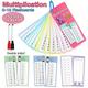 15 Cards Multiplication Table Chart Educational Learning Math Flash Cards For School Learning At Home And School Supplies