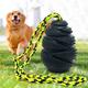 1pc Rope Knot Dog Toy, Rubber Chew Toys For Dog, Grenade Design Hidden Food Puzzle Dog Toy, For Training And Playtime, Promote Dental Health