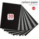 Carbon Paper For Tracing Graphite Transfer-paper - 30pcs Black A4 8.27 X 11.81 Inch