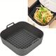 Air Fryer Silicone Pot Thick Reusable Silicone Square Air Fryer Liners Replacement Of Parchment Liner Paper Air Fryer Basket