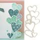 1pc Heart Border Metal Die Cuts For Scrapbooking Card Making, Hollow Hearts Frame Wedding Cutting Dies Cut Stencils For Diy Scrapbooking Photo Decorative Embossing Paper Dies