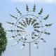 1pc, Unique & Magical Metal Windmill, Metal 3d Wind Spinner Outdoor Kinetic Wind Sculptures For Yard And Garden, Wind Catchers Metal Outdoor Patio Decoration