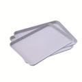 1/2/3 Pcs Plastic Serving Trays, Plastic Fast Food Tray, Reusable Rectangular Party Platters For Veggie, Snack, Fruit, Desserts In Kitchen/bedroom/pool/pantry Organization
