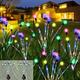 1pc Solar Firefly Lights Solar Garden Lights 6/8/10leds Solar Swaying Light, By Wind, Solar Outdoor Lights, Yard Patio Pathway Decoration, Holiday Birthday Party Wedding Decoration