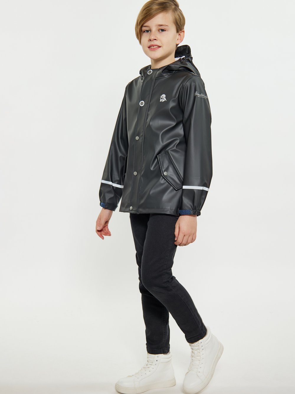 Schmuddelwedda (Kinder) Regenmantel Jungen schwarz, 134 Image