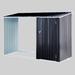 Watque Kita 8 ft. W x 3 ft. D Metal Lean-To Storage Shed in Black/Gray | 63.5 H x 98 W x 41 D in | Wayfair Watque000933