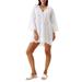 Lucy Embroidered Cotton Cover-up Tunic