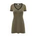 Courreges Mini V-Neck Dress