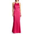 Alice + Olivia Samia Halter Neck Fishtail Gown