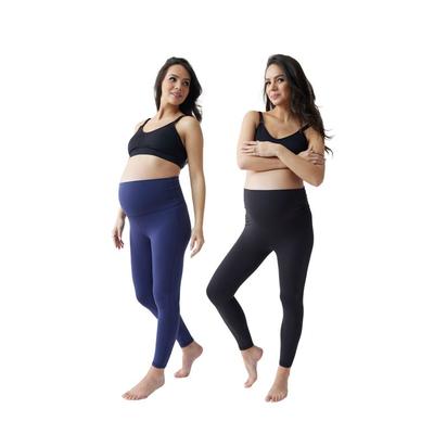 Ingrid & Isabel Set Of 2 Fold Down Waist Maternity leggings