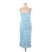 Lilly Pulitzer Casual Dress - Slip dress: Blue Paisley Dresses - New - Women's Size X-Large