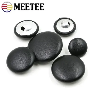 30Pcs Meetee 11-32mm Leather Bag Buttons DIY Sewing Clothing Botones Accessories High-grade