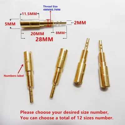 ( 12 pcs pilot jet /pack) VM28/486 carburetor Slow Jet KZ Z1 GN250 RS34 - 40 TM33-40 BS Vice