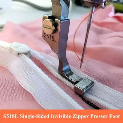 #S518L/T168 Random Industrial Sewing Machine Lockstitch Flat Steel Single-Sided Invisible Zipper