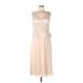 Jackie Jon Casual Dress - Formal: Tan Dresses - Women's Size 10