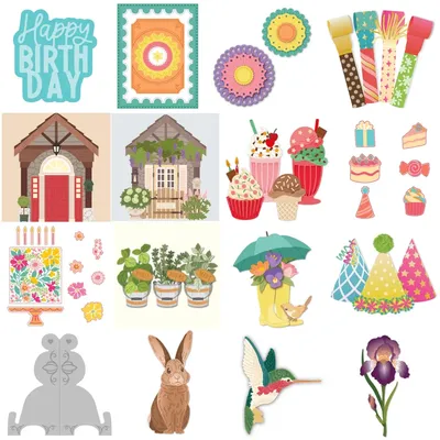 Celebrate Release Metal Cutting Dies Stencil DIY Decorating Scrapbook Paper Card Album Embossing Template Craft 2024 New