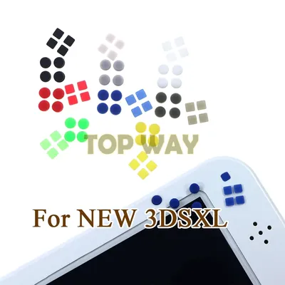 1set Front and Back Housing Shell Screw Feet Cover for New 3DS XL 3DS LL Screw Rubber Pads for New 3DSXL 3DSLL