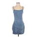 Divided by H&M Casual Dress - Mini: Blue Dresses - Women's Size Small