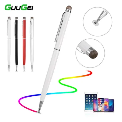 GUUGEI Universal 2 In 1 Stylus Pen For Smart phone Tablet Thick Thin Drawing Capacitive Pencil Android Mobile Screen Touch Pen
