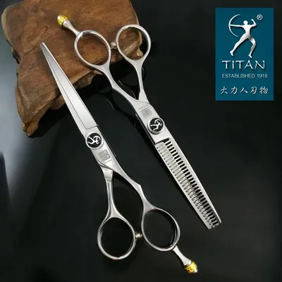 Titan Professional hair scissors 5.5inch 6.0inch barber scissors cutting thinning scissors