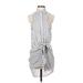 Cotton Candy LA Casual Dress: White Stripes Dresses - Women's Size Small