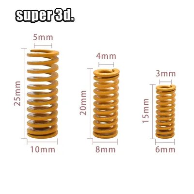 3D Printer Parts Spring For Heated bed Leveling Extruder strong spring Bore 3/4/5mm Outer diameter