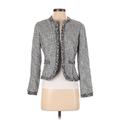 White House Black Market Jacket: Gray Houndstooth Jackets & Outerwear - Women's Size X-Small Petite