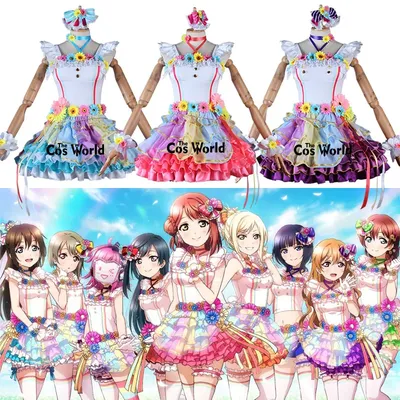 Love Live Nijigasaki Love U My Friends Mifune Shioriko Uehara Ayumu Nakasu Kasumi Osaka Shizuku Anime Customize Cosplay Costumes