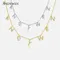 ANDYWEN 925 Sterling Silver Gold Personalized Name Pendant Necklace Alpahbet Birthday Gift