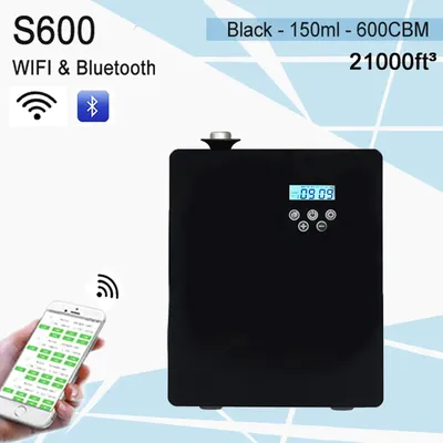 VTS APP HVAC Waterless S600 Scent Diffuser Machine Hotel Fragrance Device Smart WIFI Use Pure Essential Oils Nebulizer for Home