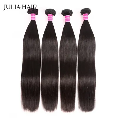 Ali Julia Malaysian Straight Human Hair Bundles 8 Inches to 30 Inches 1/3/4 Bundles Deals 100% Remy