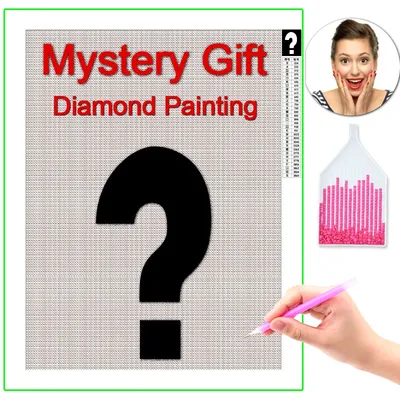 HOMFUN Photo Custom Mystery Diamond Painting 5D DIY Mysterious Picture of Rhinestones Diamond