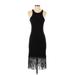 French Connection Casual Dress - Midi: Black Dresses - Women's Size Small