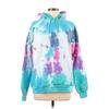 Hanes Pullover Hoodie: Blue Tie-dye Tops - Women's Size Medium