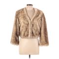 Idra Faux Fur Jacket: Tan Jackets & Outerwear - Women's Size 12