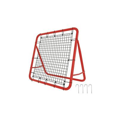 Fußball Rebound Netz 100x65cm Prellwand Kicker faltbar mit 4 Verstellbare Stufen Training Zubehör