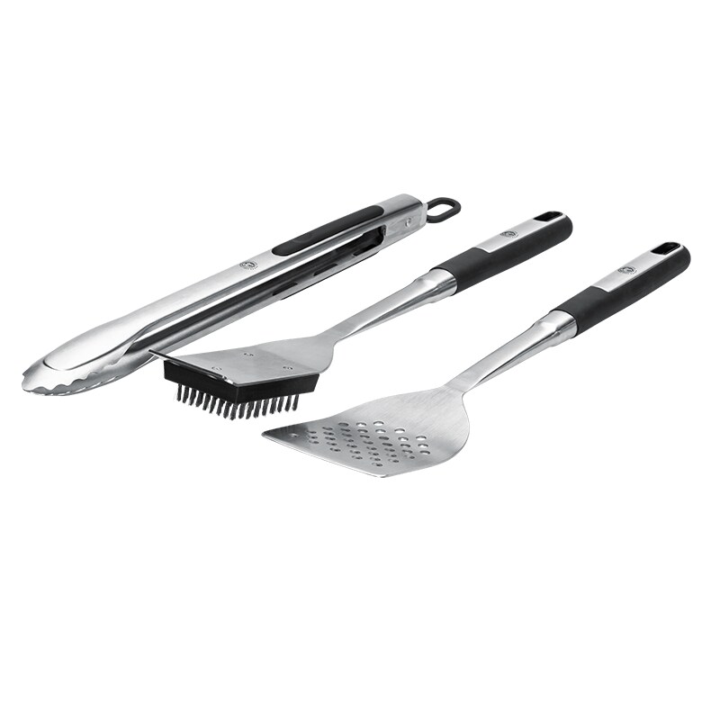 CHEF CUISINE BBQ Grill-Besteck, 3 TLG. (Grillzange, Wender, Grillbürste) Image