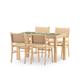 Set repas 4 places table céramique verte 168x87