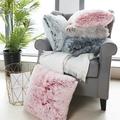 1 Pc/2 Pcs Décoratif À La Maison De Luxe Série Super Doux En Fausse Fourrure Coussin Housse De Coussin Pour Canapé Lit Chaise, Pas D'oreiller Insert