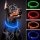 1pc Collier De Chien Lumineux, Rechargeable Par USB, Réglable Pour La Sécurité De La Marche Nocturne