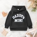 Toddler Baby Boys DADDY'S MINI Imprimer Sweat À Capuche, Kids Casual Hoodie