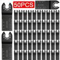 10/50pcs Lames De Scie Oscillante Multifonction: Lames HCS De 34 Mm Pour La Coupe Du Bois, Du Métal Et Du Plastique